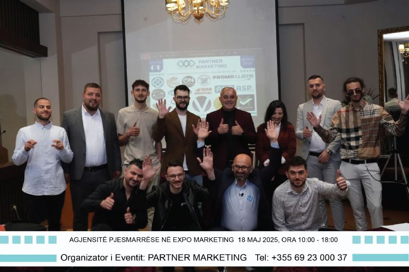 Eventin Expo Marketing pa Kufij, 18 Maj 2025, Ora 10:00  18:00, Tiranë, Hotel Doro City, Online në Zoom, Event HIBRID
